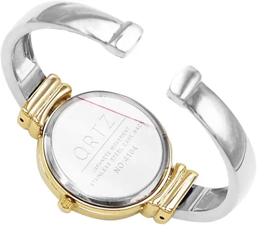 Vista 2 de Rosemarie Collections Reloj de pulsera de metal con nácar para mujer (dos tonos), Moderno