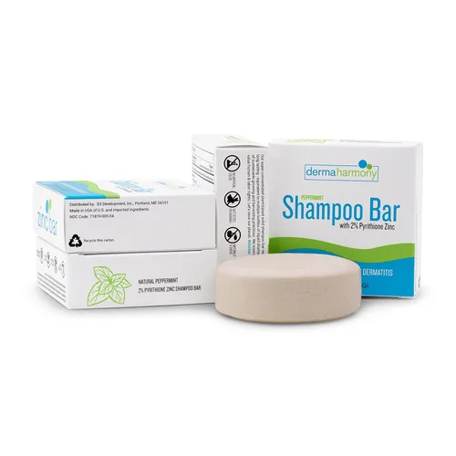 Vista 6 de Dermaharmony Barra de champú de zinc con piritiona al 2% para la caspa y la dermatitis seborreica, sin fragancia (4 onzas)