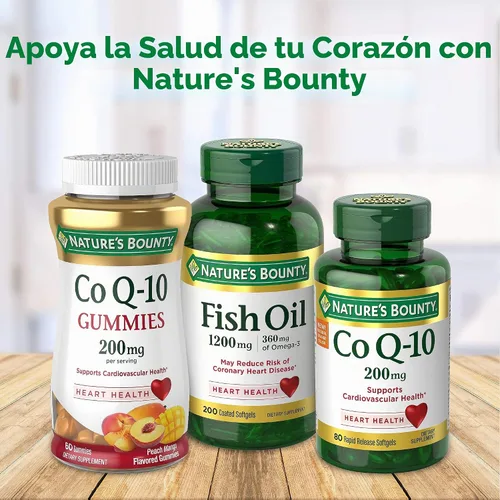 Vista 5 de Nature's Bounty Aceite de pescado 1000 mg cápsulas blandas recubiertas, 220