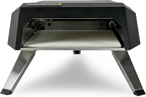 Vista 12 de Permasteel Horno de pizza de gas de 12 pulgadas con tapa, horno de pizza para exteriores, horno de pizza de gas portátil para exteriores