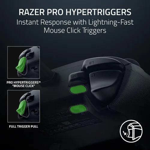 Vista 6 de Razer Wolverine V3 Tournament Edition 8K PC Wired Gaming Controller: 8000 Hz Polling Rate - TMR Thumbsticks w/Swappable Caps - Ergonomic Design - 6