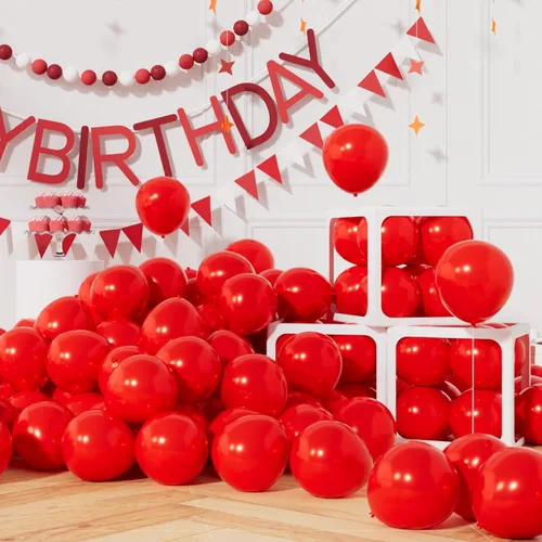 Vista 8 de AULE Globos Negros Metálicos de 5 pulgadas 50 Piezas Globos de Látex Negro Cromado Helio Brillante Engrosado Globo Decoración Perfecta para Fiestas