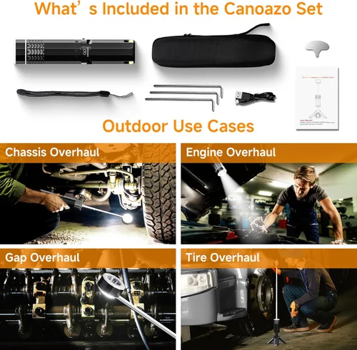 Vista 8 de Linterna de camping recargable de 21000mAh, luces de camping telescópicas, linterna de camping magnética plegable con soporte IPX6 impermeable, Negro