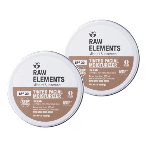 Vista 15 de Crema facial tintada ultra-hidratante Raw Element, protector solar mineral no tóxico para la cara, hidratante diario tintado, óxido de zinc no nano