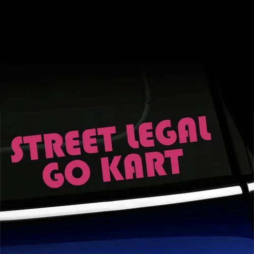 Vista 19 de Street Legal Go Kart - Calcomanía de vinilo para Mini Cooper, color a elegir - [azul azul]