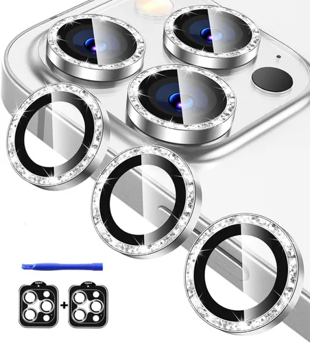 Vista 18 de Paquete de 2X2 Protector de Lente de Cámara para iPhone 17, iPhone 16 Plus/ 16 Protector de Pantalla de Lente de Vidrio Templado Cubierta de Cámara
