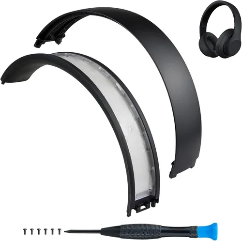 Vista 11 de SOPROM Funda de reemplazo de diadema de goma para auriculares Beats Studio 2 y Studio 3 con cable y inalámbricos, accesorios de reparación
