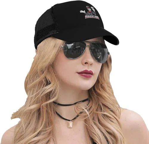 Vista 7 de Magician Performance Baseball Cap Women Men Mesh Baseball Caps Adjustable Outdoor Sports Sun Hat Trucker Mesh Hats Black