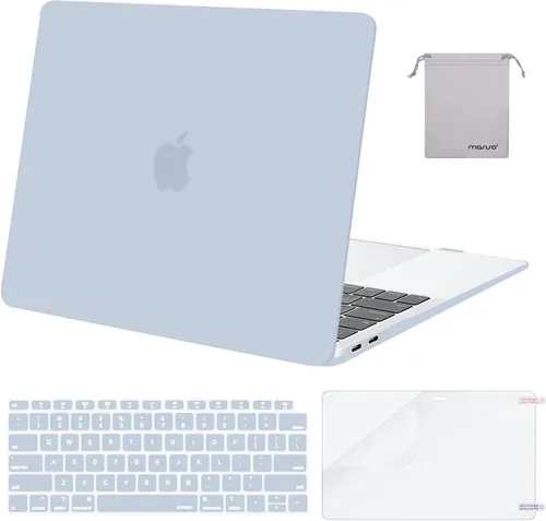 Vista 31 de MOSISO - Funda rígida y de plástico compatible con MacBook Air de 13 pulgadas versión 2022, 2021-2018, A2337 M1 A2179 A1932; con cubierta