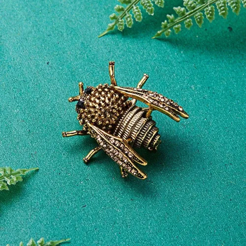 Vista 3 de Broche de escarabajos Broches de moda Scorpion Cicada Ladybug Bufanda Broche de Clip Ramo de Animales Traje de Ropa Accesorios Duraderos Procesados