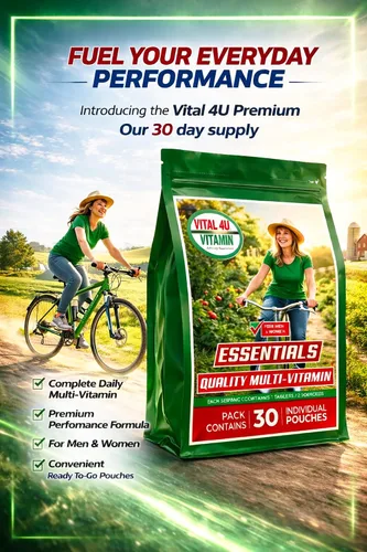 Vista 7 de VITAL 4U® Vitamin Essentials - Multivitamínico diario para hombres y mujeres, apoyo inmunológico, fórmula multimineral, 30 porciones