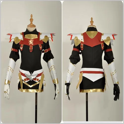 Vista 4 de Yejue Disfraz de cosplay para mujer con capa, conjunto completo para fiesta de Halloween
