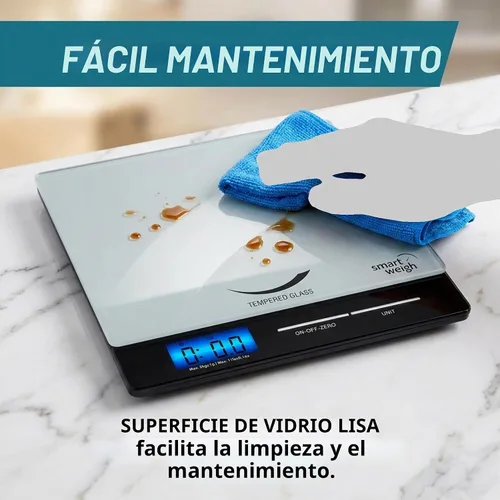 Vista 3 de Smart Weigh Escala Postal Profesional de USPS con Plataforma de Vidrio Templado, Múltiples Modos de Pesaje y Función de Tara, Escala de Envío