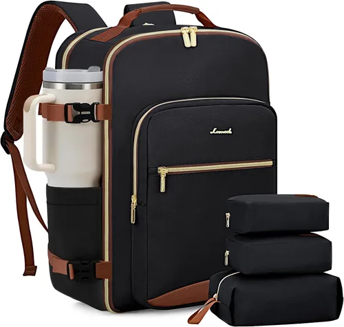 Vista 21 de LOVEVOOK Mochila de viaje para llevar a bordo, Mochilas de viaje