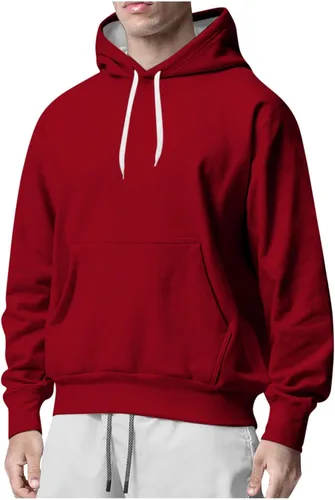 Vista 2 de WENKOMG1 Sudaderas con capucha para hombres, sudadera estampada con estampado de Lost Without Me, casual, para invierno, otoño, ropa de abrigo