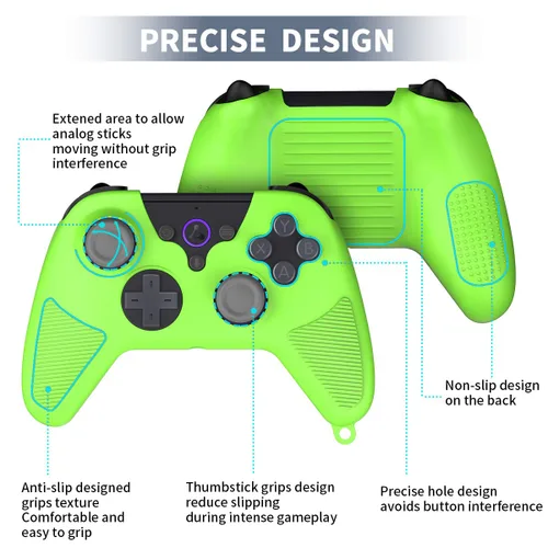 Vista 3 de Case for Luna Controller, Alquar Silicone Case Cover for Tienda Luna Controller, Anti-SlipShockproofDustproof Skin Protective Cover for Luna Game