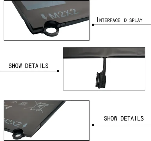 Vista 4 de Hubei DXGH8 G8VCF H754V 0H754V P82G001 Batería de repuesto para laptop Dell XPS 13 9370 9380 Inspiron 13 7390 7391 2 en 1 5390 5391 7490 Latitude