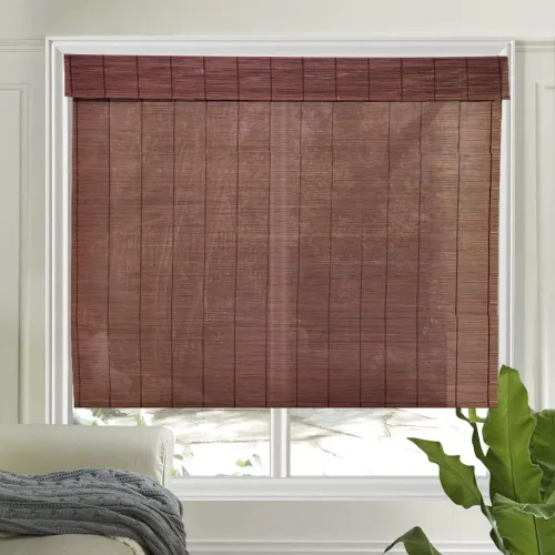 Vista 19 de LETAU - Cortinas de madera para ventanas con cenefa, filtran la luz