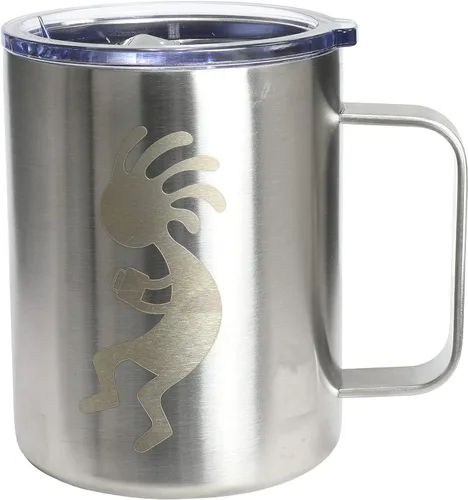 Vista 11 de Taza aislada al vacío con asa, 12 onzas, blanco ártico