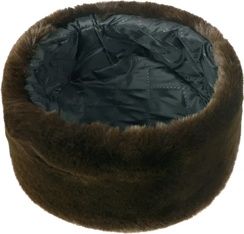 Vista 6 de Sombrero ruso de piel sintética esponjosa para hombres, mujeres y ancianos, cosaco clásico de invierno, grueso, resistente al viento, para camping
