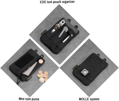 Vista 3 de VIPERADE VE1-P Organizador de bolsillo, organizador de bolsillo EDC para hombres, bolsa organizadora EDC bolsa para herramientas con 5