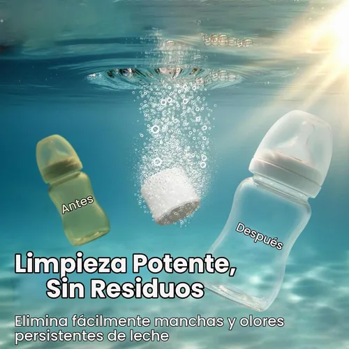 Vista 4 de Tabletas detergentes para lavadora de botellas, 120 tabletas