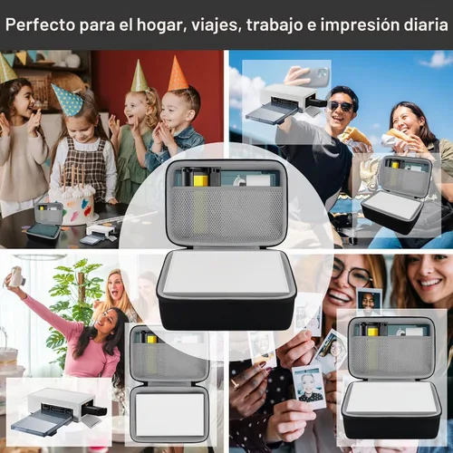 Vista 9 de Khanka Funda protectora rígida para impresora fotográfica M110 M100 M200 Negro