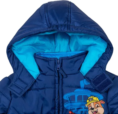 Vista 5 de Paw Patrol Rubble Marshall Chase Zip Up Puffer Jacket Toddler to Big Kid