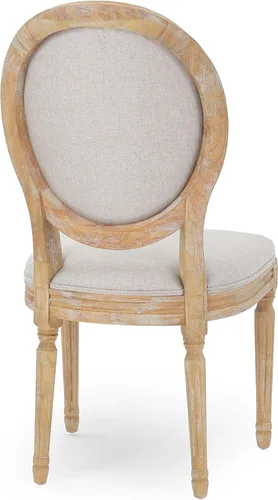 Vista 8 de Christopher Knight Home Phinnaeus Silla de comedor de tela beige de poliéster (juego de 2), juego de 2 piezas