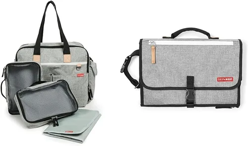 Vista 8 de Skip Hop Bolsa de viaje y bolsa de pañales de viaje para fin de semana