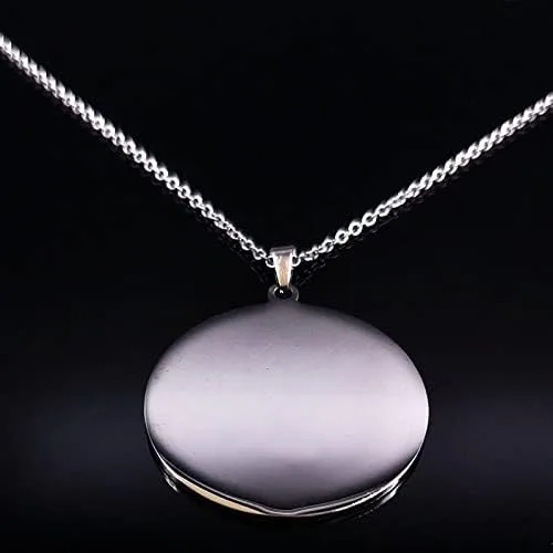 Vista 3 de Fashion Nurse Stainless Steel Necklace Women Silver Color Necklaces Pendants Jewelry Enfermeria Regalos
