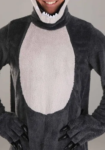 Vista 5 de elope Disfraz de lobo Jawesome para adultos, Varios