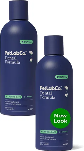 Vista 7 de PetLab Co. Fórmula dental para gatos y perros, mantiene el aliento del perro fresco y los dientes limpios, apoya la salud de las encías. Aditivo