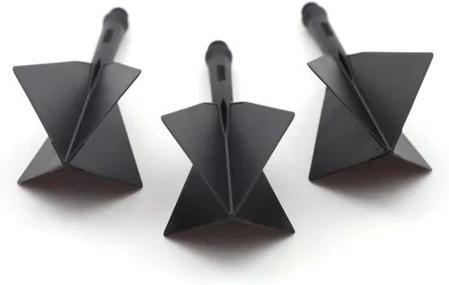 Vista 4 de CUESOUL ROST - Eje de dardos y vuelos integrados medianos, forma de diamante, juego de 3