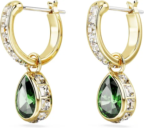 Vista 3 de Swarovski Chroma Stud Earring Collection, Rhodium and Gold Tone Finishes, Multi-Color Crystals