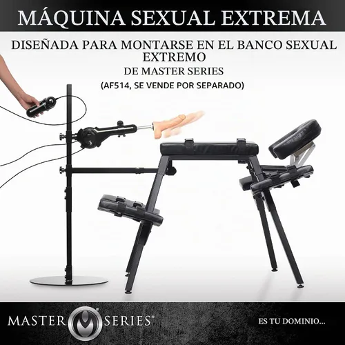Vista 2 de MASTER SERIES Máquina de empuje ajustable Dicktator 2.0 con controlador de múltiples velocidades, marco de acero duradero, motor desmontable, base