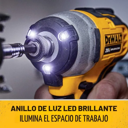 Vista 4 de DEWALT Destornillador de impacto ATOMIC 20V MAX*, inalámbrico, compacto, 1/4 pulgadas, solo herramienta (DCF809B)