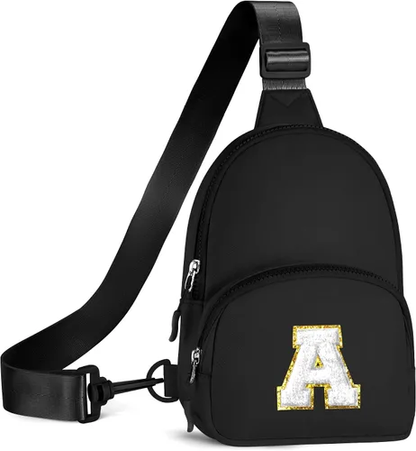 Vista 62 de YOOLIFE Bolso bandolera con inicial, bolsas pequeñas para niñas y mujeres, regalos para adolescentes, niñas, adolescentes, novia, dama de honor