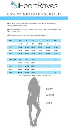 Vista 5 de iHeartRaves - Pantalones cortos de talle alto para mujer