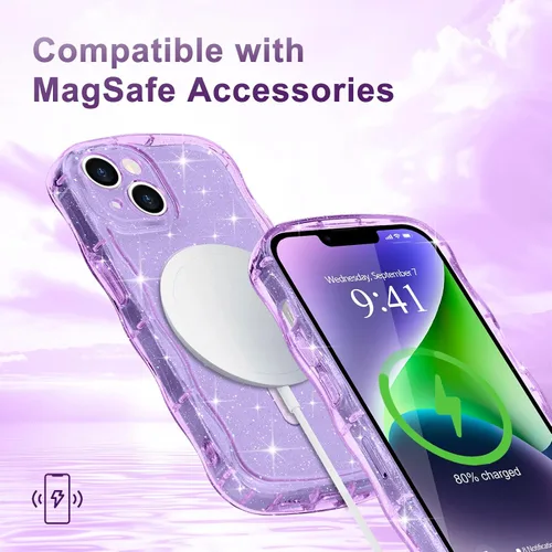 Vista 141 de Pepmune Funda magnética para iPhone 17 Pro Max, color rosa