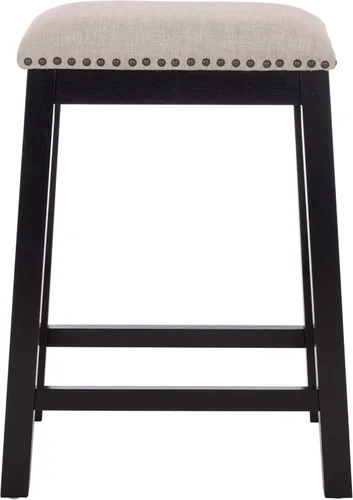 Vista 9 de SAFAVIEH Home Collection Aero - Taburete blanco para mostrador de 25 pulgadas (juego de 2)