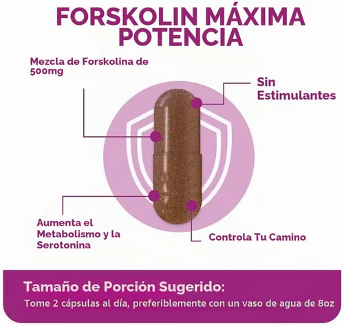 Vista 4 de Vitamina Bounty, Forskolin, 0.1763 oz, 60 ct