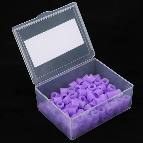 Vista 3 de Anillos de código de color de silicona, fáciles de limpiar, 100 anillos de código de color dental, fuerte dureza para distinguir instrumentos