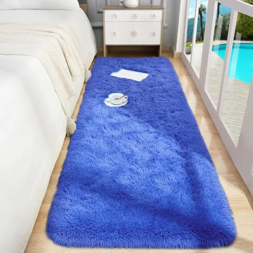 Vista 72 de Foxmas Alfombras de Área Suaves y Esponjosas para Dormitorio, Habitación de los Niños, Alfombra de Guardería de Felpa Peluda, Alfombras Peludas