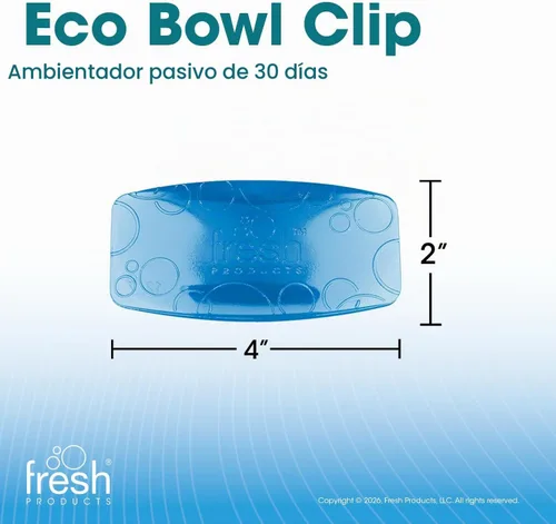 Vista 8 de Fresh Products FRS EBC72 CBLBX Eco-Fresh - Pinza para tazón, flor de algodón, color azul (paquete de 12) Made In The USA; Continuous Odor Control