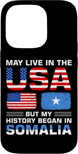 Vista 17 de iPhone 16 USA Flag America Somalia Flag Somalian Roots Country Case