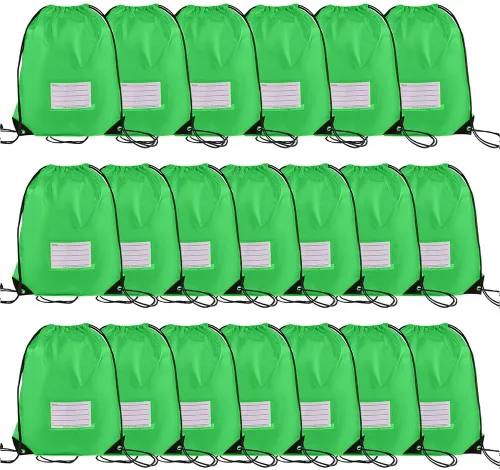 Vista 34 de CODOBON Paquete de 20 bolsas con cordón, mochila de cuerda de dibujo a granel, bolsa de bricolaje para gimnasio, deportes, bolsa para mujeres