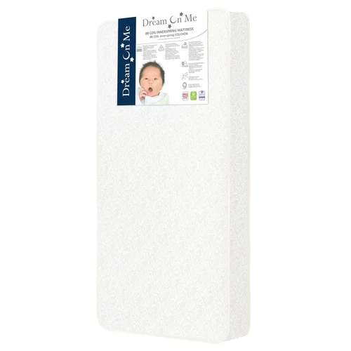 Vista 7 de Dream On Me Nap Nest Colchón de cuna y cama de bebé, de doble cara - para bebés y niños pequeños, colchón impermeable de 5" con 88 muelles Nube azul