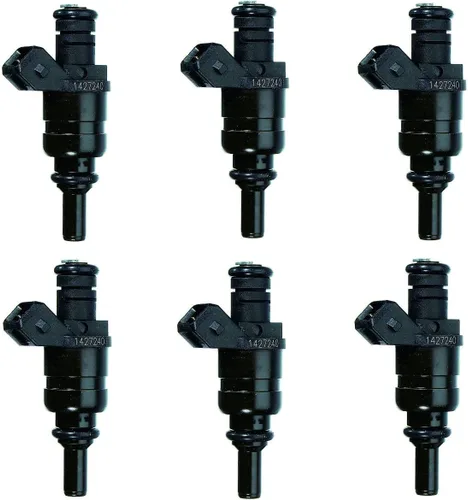 Vista 2 de 6 inyectores de combustible de repuesto para BMW 328i 320i 323i 325xi 328Ci 525i 528i Z3 Z4 X3 2.5L 2.8L (1998-2006) - OEM # 1427240, 13537546244
