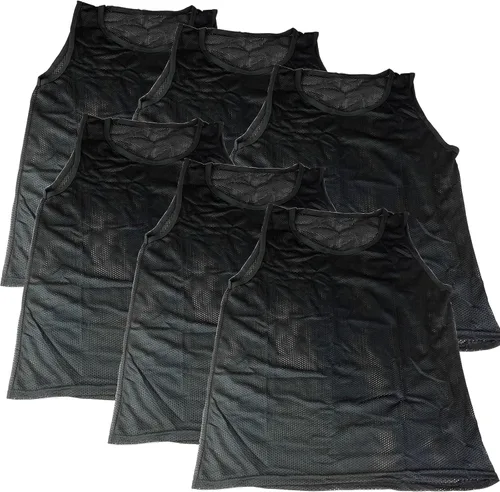 Vista 11 de BlueDot Trading Adult & Youth Scrimmage Training Vests for Soccer, Basketball & More – Available in 1, 6, 12, 24 Packs Naranja